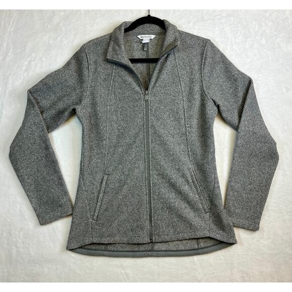 Athleta Stroll Fleece Full Zip Jacket Women's Size Medium Gray Hike Outdoor Walk - Picture 4 of 10